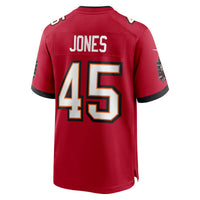 Deion Jones Tampa Bay Buccaneers Football Jersey, Red Game Sportswear Jersey Shirt, Lightweight Breathable Athletic Jersey, Casual Gift for Men