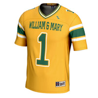 William & Mary Tribe Football Jersey, Gold Sportswear Jersey Shirt, Lightweight Breathable Athletic Jersey, Casual Gift for Men