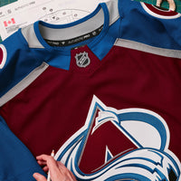 Colorado Avalanche Hockey Jersey, Burgundy Authentic Home Sportswear Jersey Shirt, Long Sleeve Hockey Sweater Jersey, Casual Gift for Men