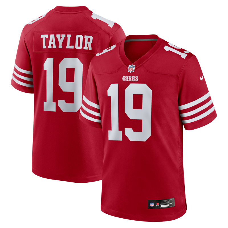 Trent Taylor San Francisco 49ers Football Jersey, Scarlet Sportswear Jersey Shirt, Lightweight Breathable Athletic Jersey, Casual Gift for Men