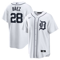 Javier Baez Detroit Tigers Baseball Jersey, White Replica Sportswear Jersey Shirt, Lightweight Breathable Athletic Jersey, Casual Gift for Men