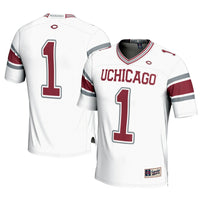 UChicago Maroons Football Jersey, White Sportswear Jersey Shirt, Lightweight Breathable Athletic Jersey, Casual Gift for Men