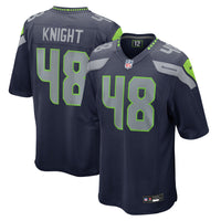 Tyrice Knight Seattle Seahawks Football Jersey, Navy Game Sportswear Jersey Shirt, Lightweight Breathable Athletic Jersey, Casual Gift for Men