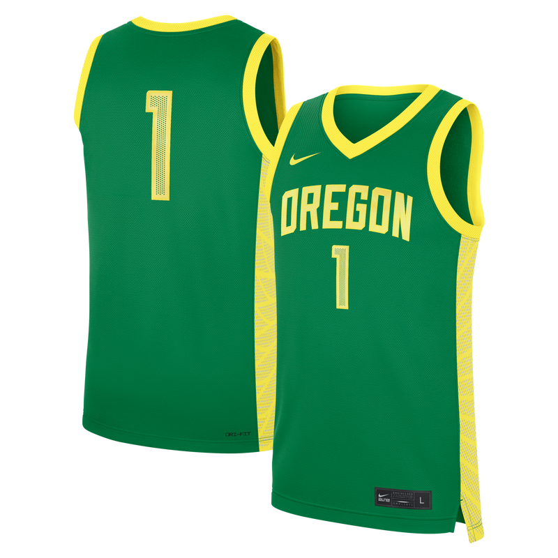 Oregon Ducks Basketball Jersey, Green Replica Sportswear Jersey Shirt, Sleeveless Athletic Tank Jersey, Casual Gift for Men, Style 202754069
