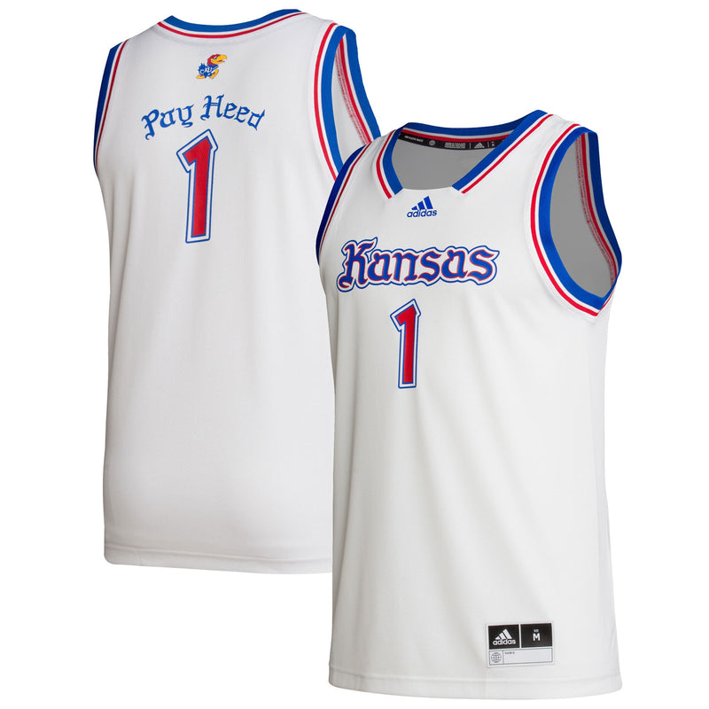 Kansas Jayhawks Basketball Jersey, White Swingman Alternate Sportswear Jersey Shirt, Sleeveless Athletic Tank Jersey, Casual Gift for Men