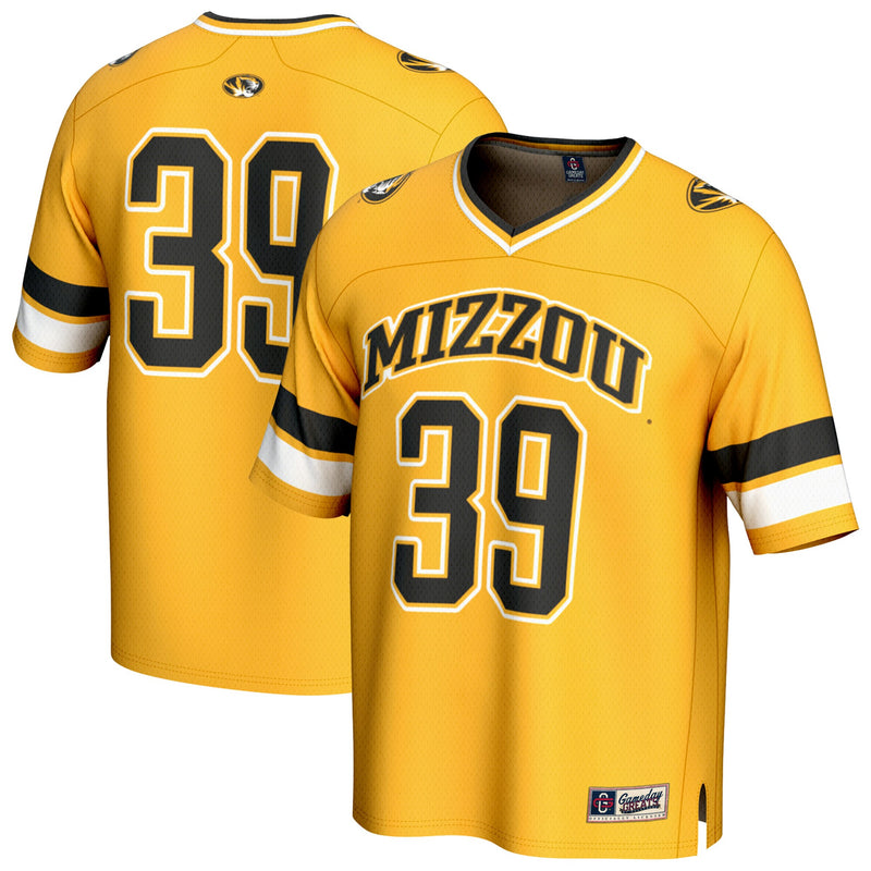 Missouri Tigers Football Jersey, Gold Fashion Lightweight Sportswear Jersey Shirt, Lightweight Breathable Athletic Jersey, Casual Gift for Men