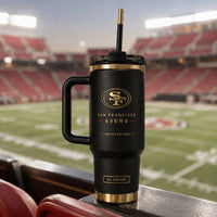 SF Gold on Black - A Quiet Statement Tumbler