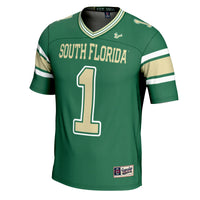 South Florida Bulls Football Jersey, Green Sportswear Jersey Shirt, Lightweight Breathable Athletic Jersey, Casual Gift for Men