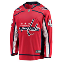 Martin Fehervary Washington Capitals Hockey Jersey, Red Sportswear Jersey Shirt, Long Sleeve Hockey Sweater Jersey, Casual Gift for Men