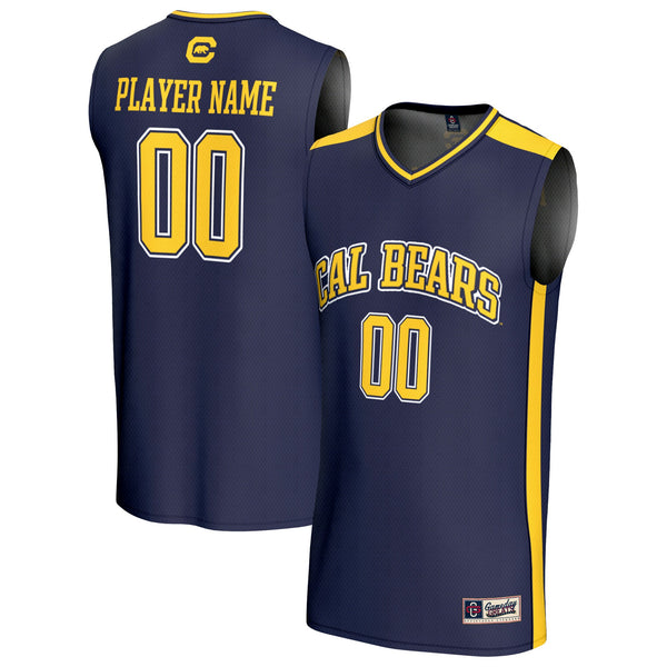 Cal Bears Lightweight Collegiate Basketball NIL Pick-A-Player Fashion Jersey - Navy