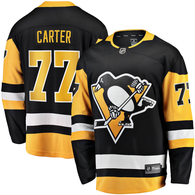 Jeff Carter Pittsburgh Penguins Hockey Jersey, Black Replica Sportswear Jersey Shirt, Long Sleeve Hockey Sweater Jersey, Casual Gift for Men