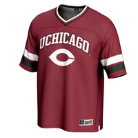 UChicago Maroons Football Jersey, Maroon Sportswear Jersey Shirt, Lightweight Breathable Athletic Jersey, Casual Gift for Men, Style 202016056