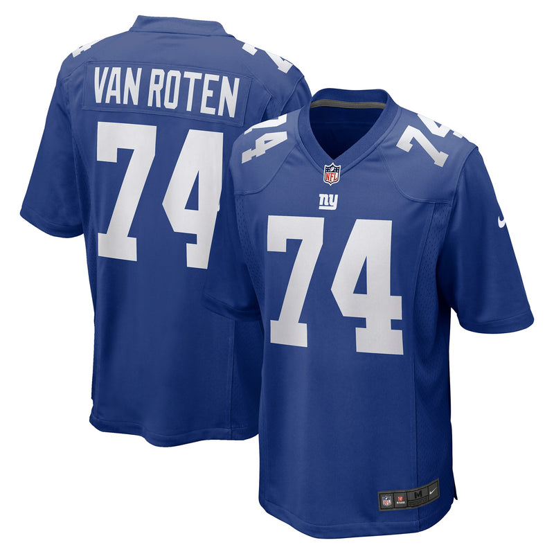 Greg Van Roten New York Giants Football Jersey, Royal Game Sportswear Jersey Shirt, Lightweight Breathable Athletic Jersey, Casual Gift for Men