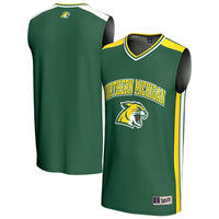 Northern Michigan Wildcats Basketball Jersey, Green Sportswear Jersey Shirt, Sleeveless Athletic Tank Jersey, Casual Gift for Men