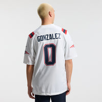 Christian Gonzalez New England Football Jersey, Sportswear Jersey Shirt, Lightweight Athletic Jersey, Casual Gift for Men, Style 204017141