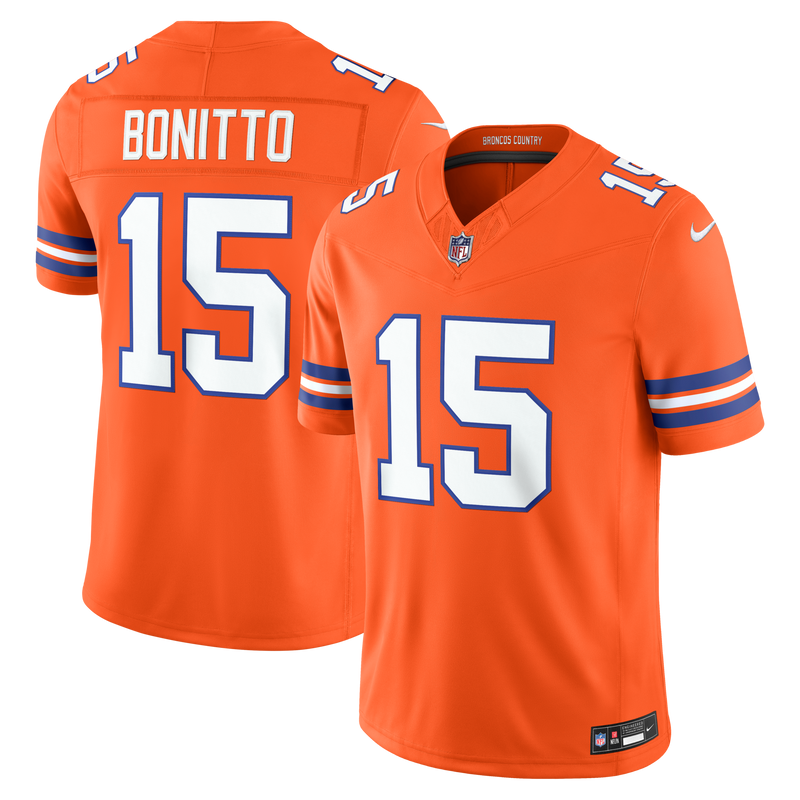 Nik Bonitto Denver Broncos Football Jersey, Sportswear Jersey Shirt, Lightweight Athletic Jersey, Casual Gift for Men, Style 2001823006
