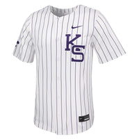 Kansas State Wildcats Baseball Jersey, White Limited Sportswear Jersey Shirt, Lightweight Breathable Athletic Jersey, Casual Gift for Men