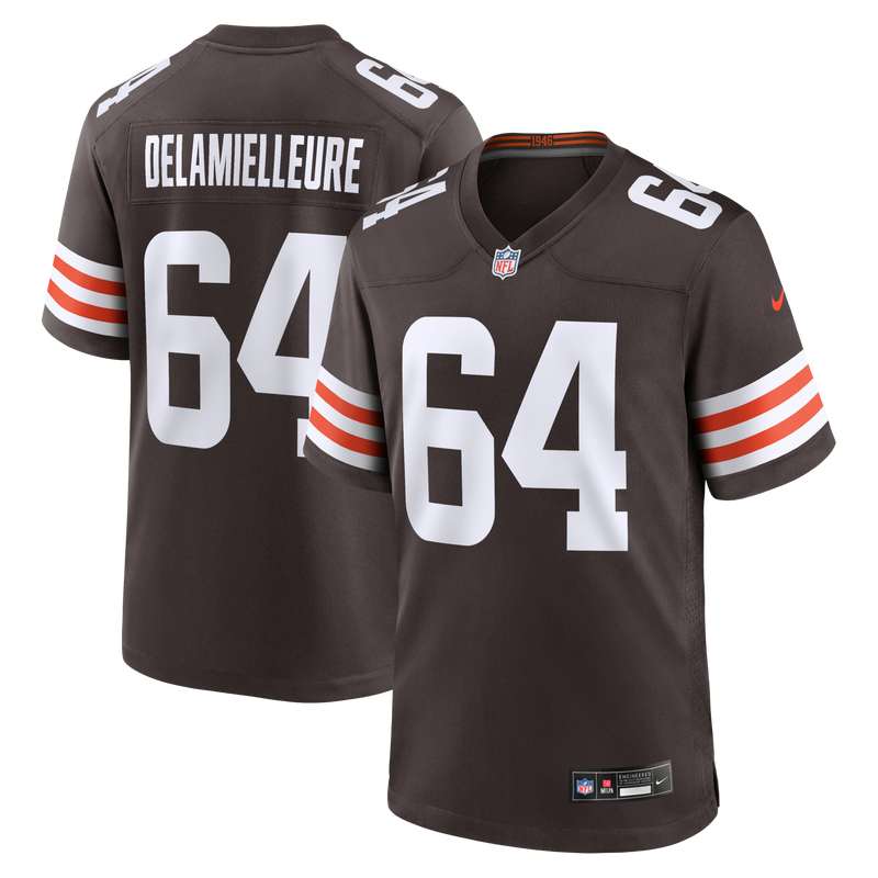 Joe DeLamielleure Cleveland Browns Football Jersey, Brown Sportswear Jersey Shirt, Lightweight Breathable Athletic Jersey, Casual Gift for Men