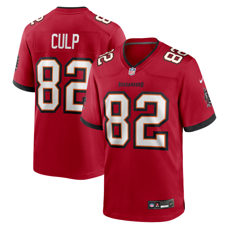 Devin Culp Tampa Bay Buccaneers Football Jersey, Red Game Sportswear Jersey Shirt, Lightweight Breathable Athletic Jersey, Casual Gift for Men