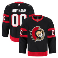 Ottawa Senators Hockey Jersey, Black Authentic Sportswear Jersey Shirt, Long Sleeve Hockey Sweater Jersey, Casual Gift for Men, Style 202056767