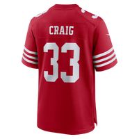 Roger Craig San Francisco 49ers Football Jersey, Scarlet Sportswear Jersey Shirt, Lightweight Breathable Athletic Jersey, Casual Gift for Men