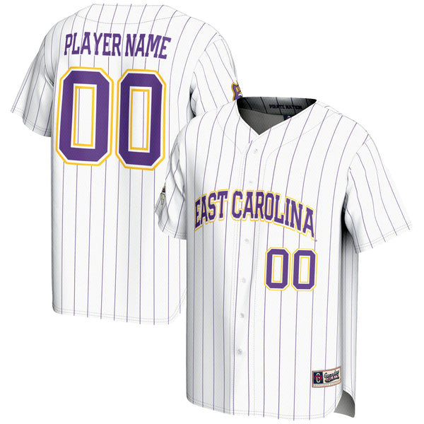 ECU Pirates NIL Pick-A-Player Lightweight Baseball Jersey - White