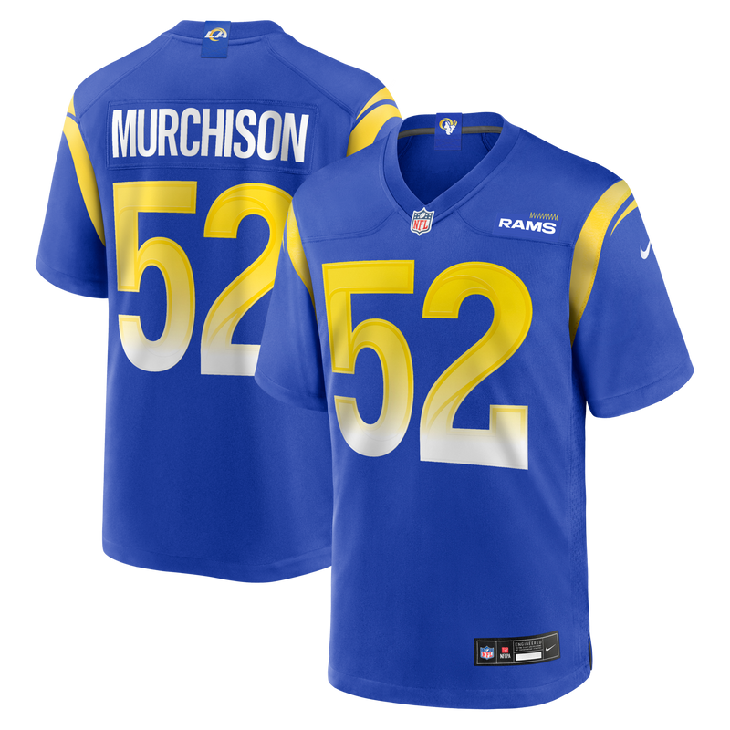 Larrell Murchison Los Angeles Rams Football Jersey, Royal Sportswear Jersey Shirt, Lightweight Breathable Athletic Jersey, Casual Gift for Men