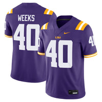 LSU Tigers Football Jersey, Purple Game Sportswear Jersey Shirt, Lightweight Breathable Athletic Jersey, Casual Gift for Men, Style 204654080