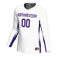 Northwestern Wildcats Volleyball Jersey, White Lightweight Sportswear Jersey Shirt, Lightweight Breathable Athletic Jersey, Casual Gift for Men