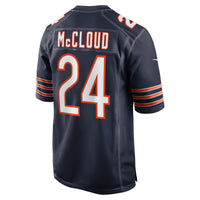 Nick McCloud Chicago Bears Football Jersey, Navy Game Sportswear Jersey Shirt, Lightweight Breathable Athletic Jersey, Casual Gift for Men