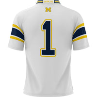 Michigan Wolverines Football Jersey, White Sportswear Jersey Shirt, Lightweight Breathable Athletic Jersey, Casual Gift for Men, Style 200425319