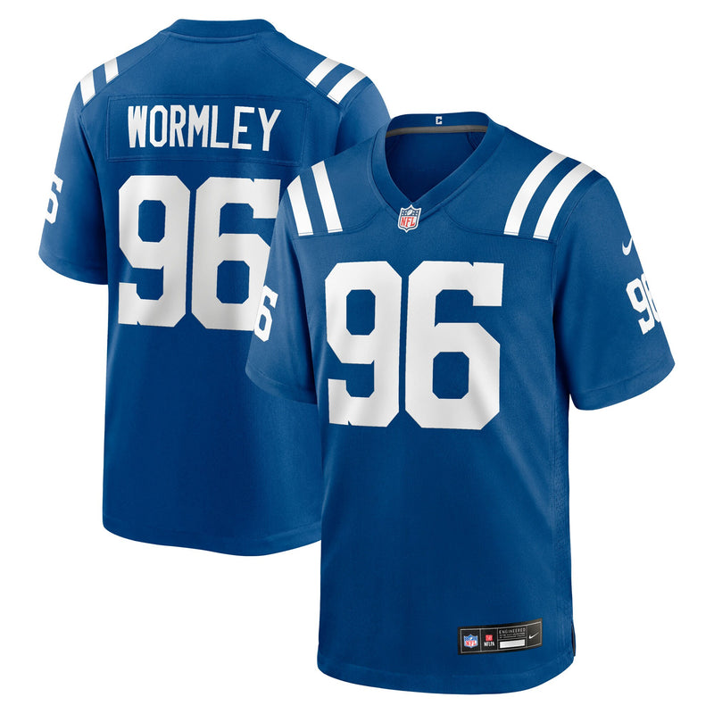Chris Wormley Indianapolis Colts Football Jersey, Royal Sportswear Jersey Shirt, Lightweight Breathable Athletic Jersey, Casual Gift for Men