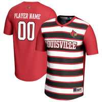 Louisville Cardinals Soccer Jersey, Red Fashion Sportswear Jersey Shirt, Lightweight Breathable Athletic Jersey, Casual Gift for Men