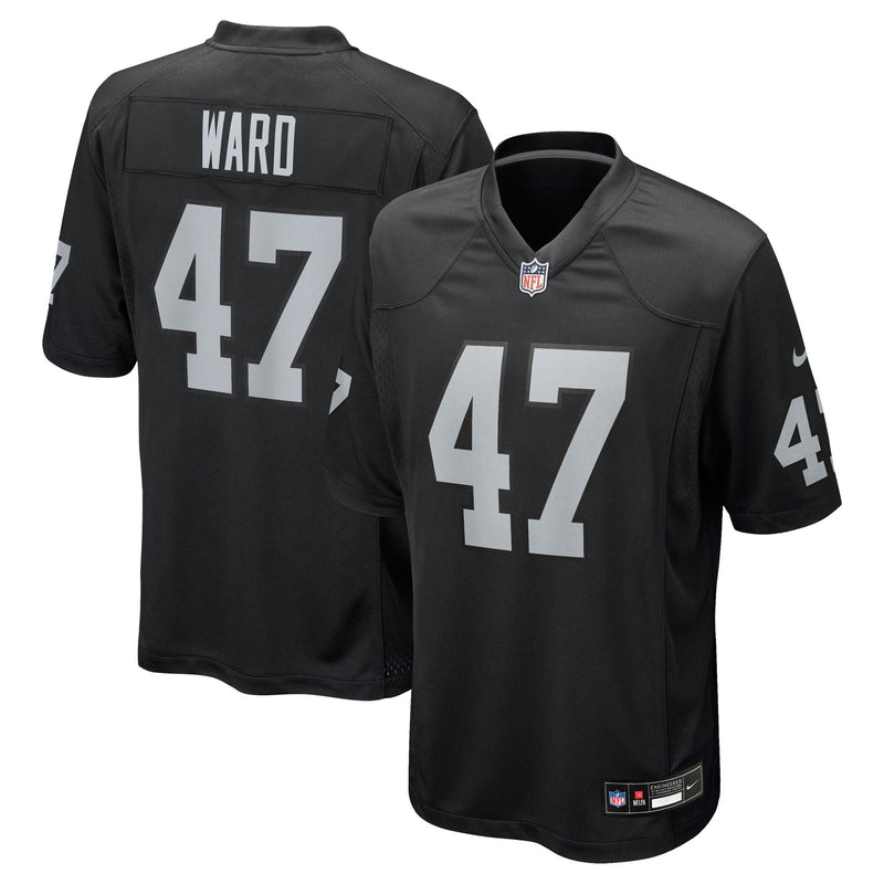 Alex Ward Las Vegas Raiders Football Jersey, Black Game Sportswear Jersey Shirt, Lightweight Breathable Athletic Jersey, Casual Gift for Men