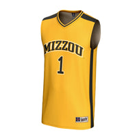 Missouri Tigers Basketball Jersey, Gold Fashion Lightweight Sportswear Jersey Shirt, Sleeveless Athletic Tank Jersey, Casual Gift for Men