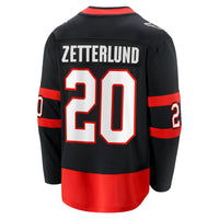 Fabian Zetterlund Ottawa Senators Hockey Jersey, Black Breakaway Sportswear Jersey Shirt, Long Sleeve Hockey Sweater Jersey, Casual Gift for Men