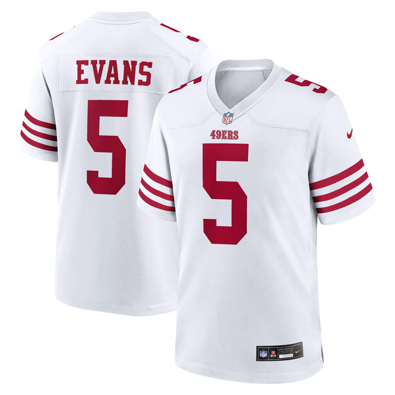Mike Evans San Francisco 49ers Football Jersey, White Game Sportswear Jersey Shirt, Lightweight Breathable Athletic Jersey, Casual Gift for Men