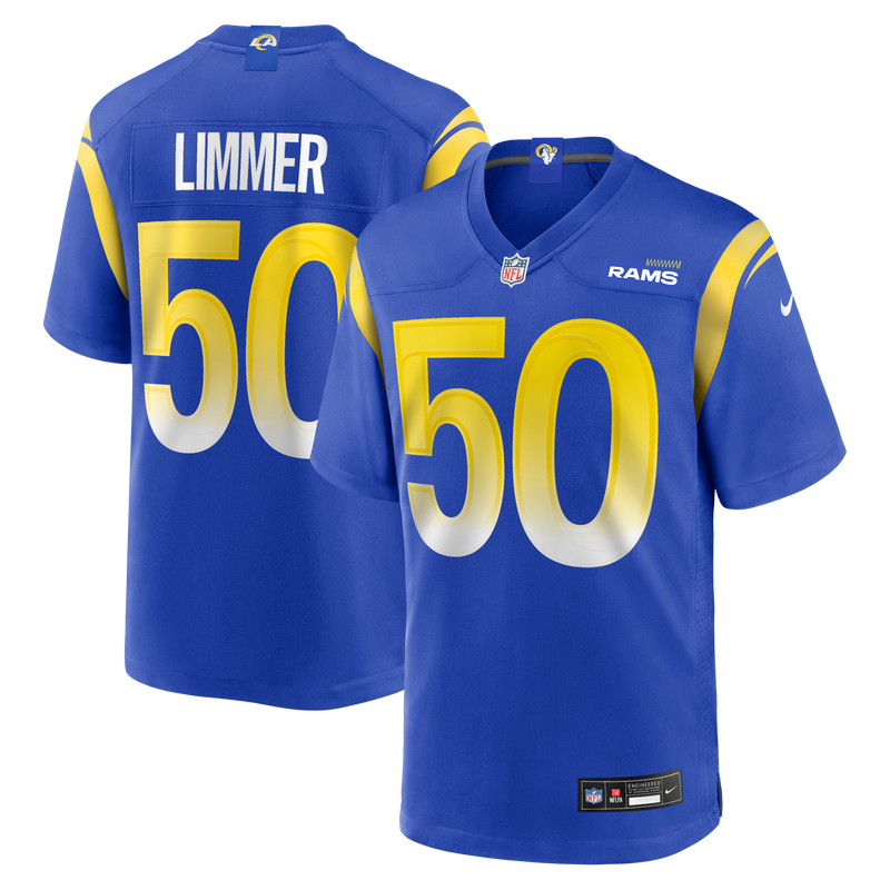 Beaux Limmer Los Angeles Rams Football Jersey, Royal Game Sportswear Jersey Shirt, Lightweight Breathable Athletic Jersey, Casual Gift for Men