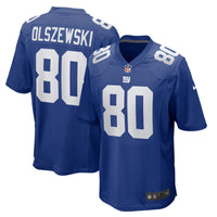 Gunner Olszewski New York Giants Football Jersey, Royal Sportswear Jersey Shirt, Lightweight Breathable Athletic Jersey, Casual Gift for Men