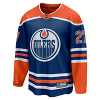 Brett Kulak Edmonton Oilers Hockey Jersey, Royal Breakaway Home Sportswear Jersey Shirt, Long Sleeve Hockey Sweater Jersey, Casual Gift for Men