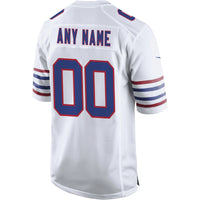 Buffalo Bills Football Jersey, White Game Alternate Sportswear Jersey Shirt, Lightweight Breathable Athletic Jersey, Casual Gift for Men