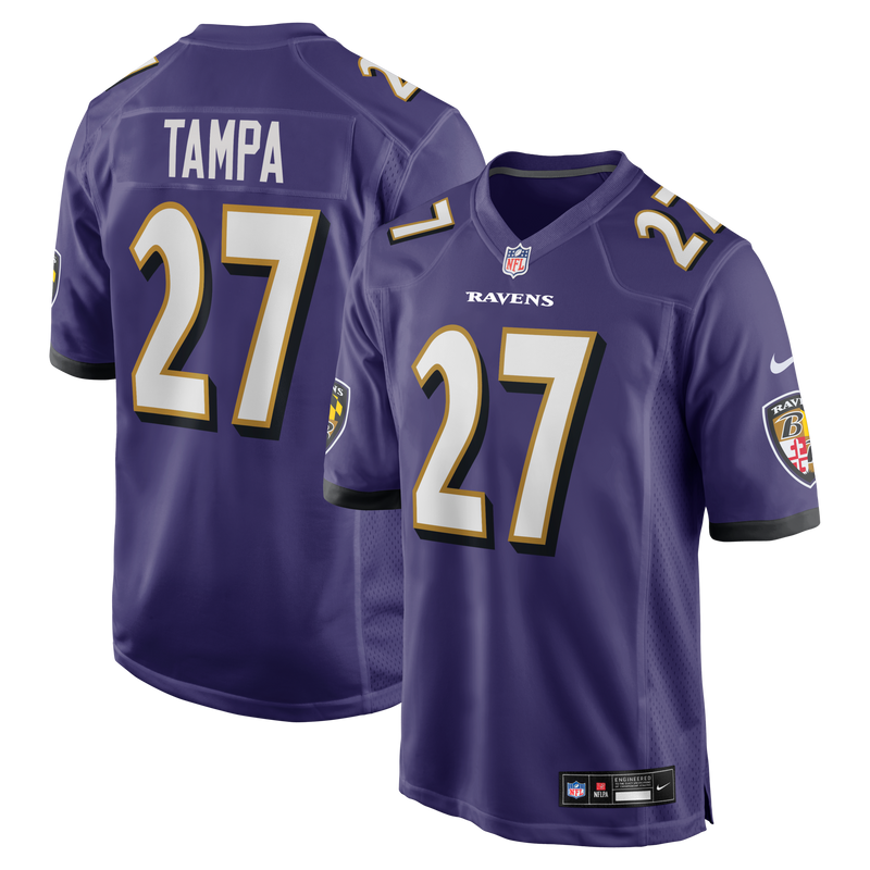 T.J. Tampa Baltimore Ravens Football Jersey, Purple Game Sportswear Jersey Shirt, Lightweight Breathable Athletic Jersey, Casual Gift for Men
