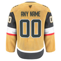Vegas Golden Knights Hockey Jersey, Gold Sportswear Jersey Shirt, Long Sleeve Hockey Sweater Jersey, Casual Gift for Men, Style 202056766