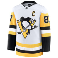 Sidney Crosby Pittsburgh Penguins Hockey Jersey, White Premium Sportswear Jersey Shirt, Long Sleeve Hockey Sweater Jersey, Casual Gift for Men