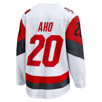 Sebastian Aho Carolina Hurricanes Hockey Jersey, White Breakaway Sportswear Jersey Shirt, Long Sleeve Hockey Sweater Jersey, Casual Gift for Men