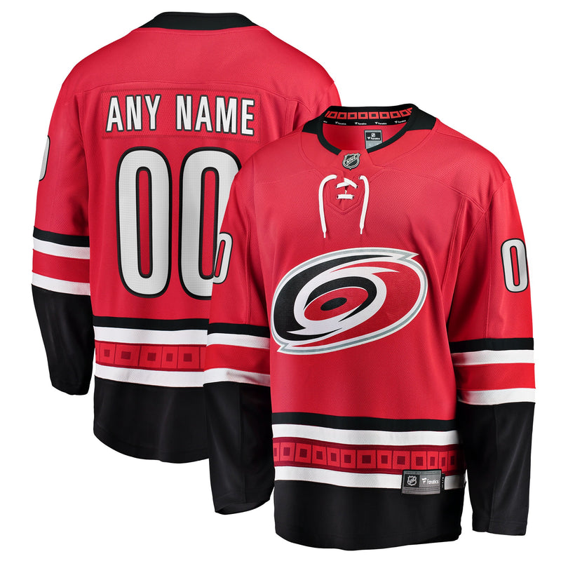 Carolina Hurricanes Hockey Jersey, Red Breakaway Sportswear Jersey Shirt, Long Sleeve Hockey Sweater Jersey, Casual Gift for Men, Style 2791493