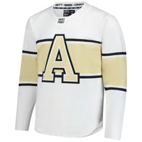 Army Black Knights Hockey Jersey, White Replica Sportswear Jersey Shirt, Long Sleeve Hockey Sweater Jersey, Casual Gift for Men