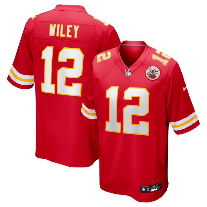 Jared Wiley Kansas City Chiefs Football Jersey, Red Game Sportswear Jersey Shirt, Lightweight Breathable Athletic Jersey, Casual Gift for Men
