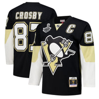 Sidney Crosby Pittsburgh Penguins Hockey Jersey, Black Sportswear Jersey Shirt, Long Sleeve Hockey Sweater Jersey, Casual Gift for Men