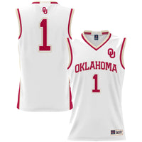 Oklahoma Sooners Basketball Jersey, White Lightweight Sportswear Jersey Shirt, Sleeveless Athletic Tank Jersey, Casual Gift for Men